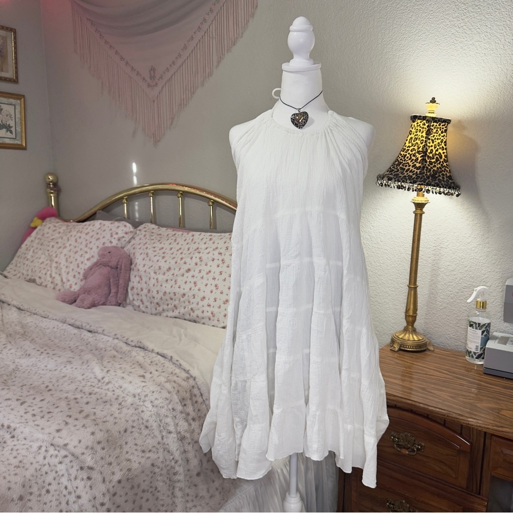 Y2K Forever 21 White Sleeveless Dress